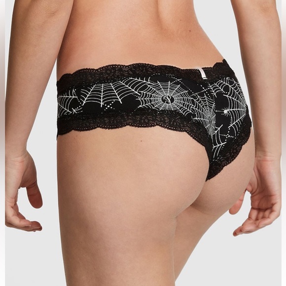 (L) Victoria’s Secret PINK PINK EVERYDAY LACE-TRIM CHEEKSTER PANTY - Picture 4 of 13